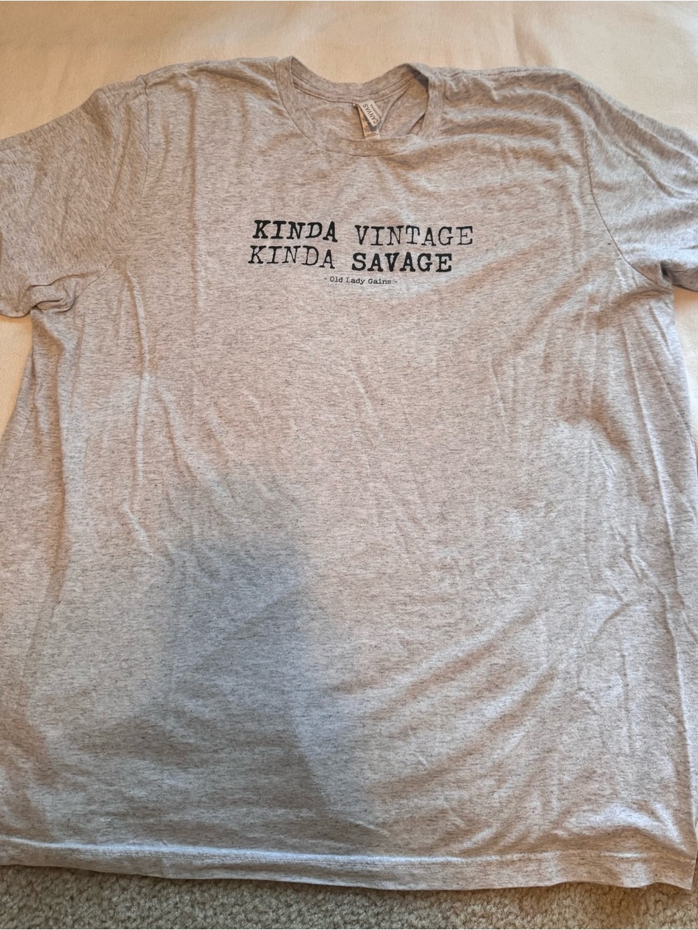 Bella Canvas Heather Gray 'KINDA VINTAGE KINDA SAVAGE' Kids Tee